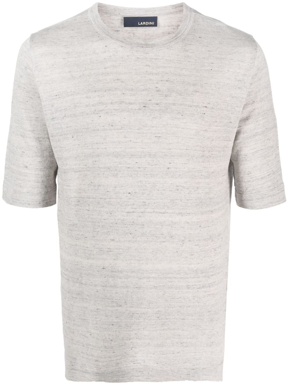 Lardini Fine-knit T-shirt In Grey