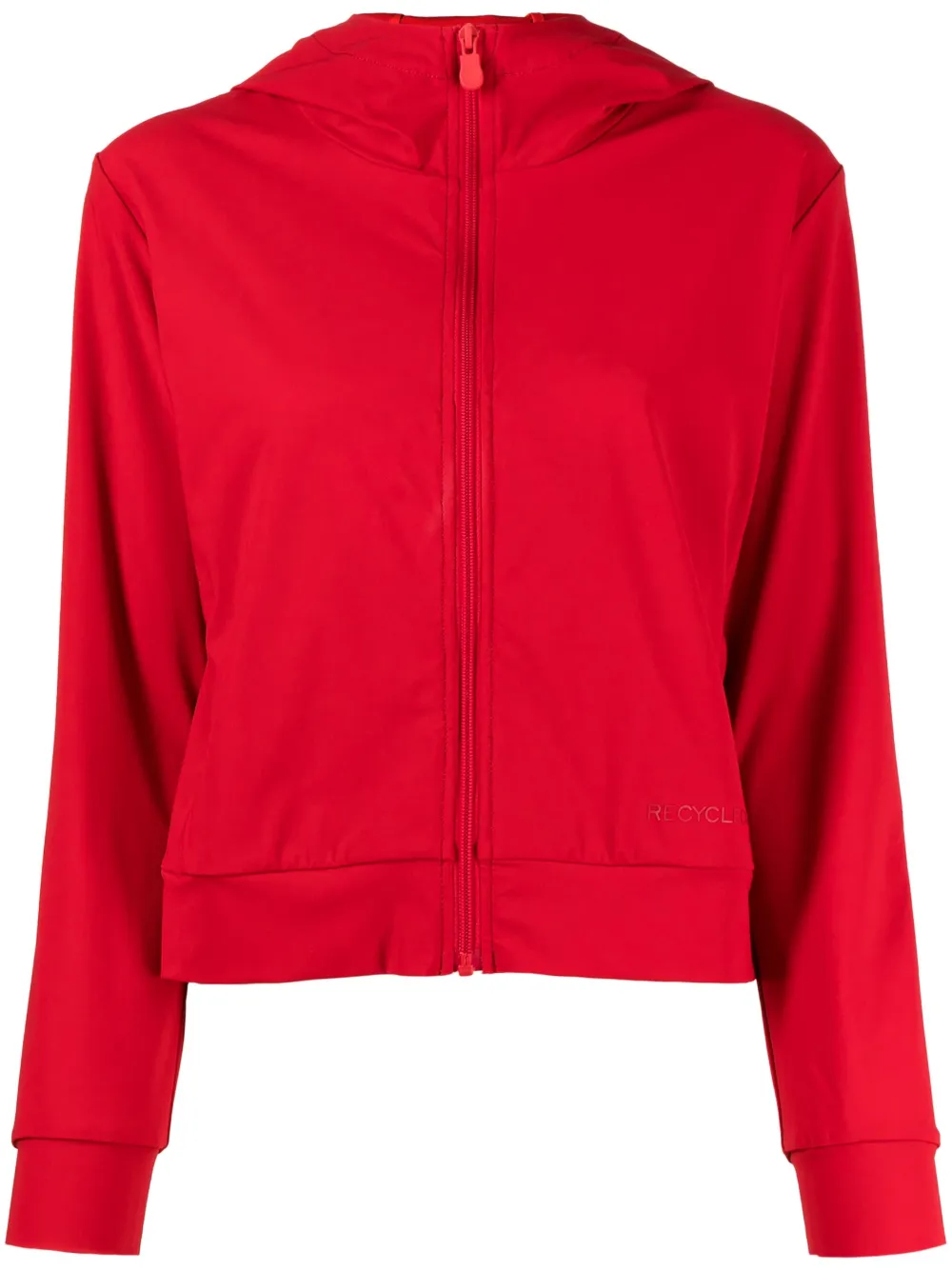Save The Duck Pear logo-patch zip-up track jacket - Red
