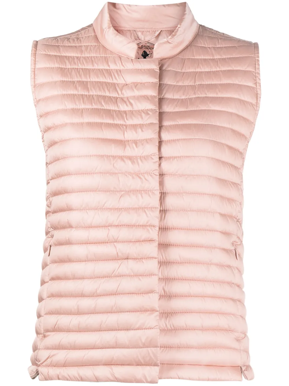 Save The Duck straight-hem padded vest - Pink