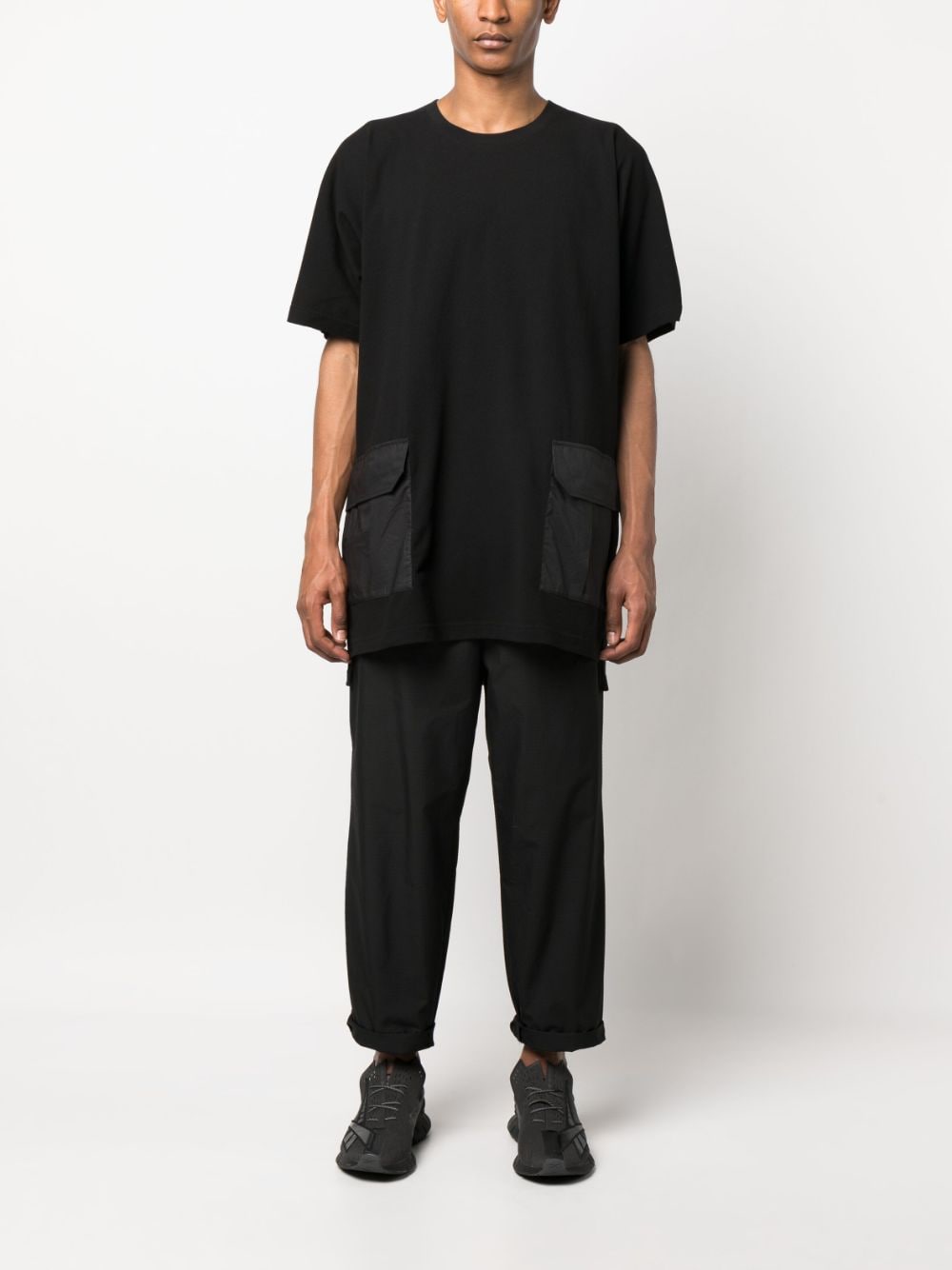 Y-3 T-shirt met logopatch - Zwart