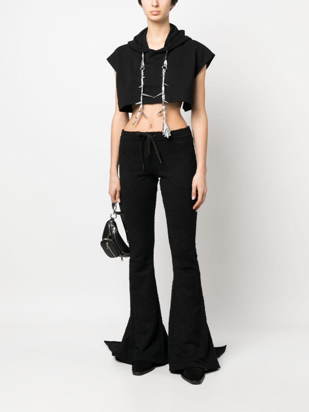 JORDANLUCA Cropped top - Zwart