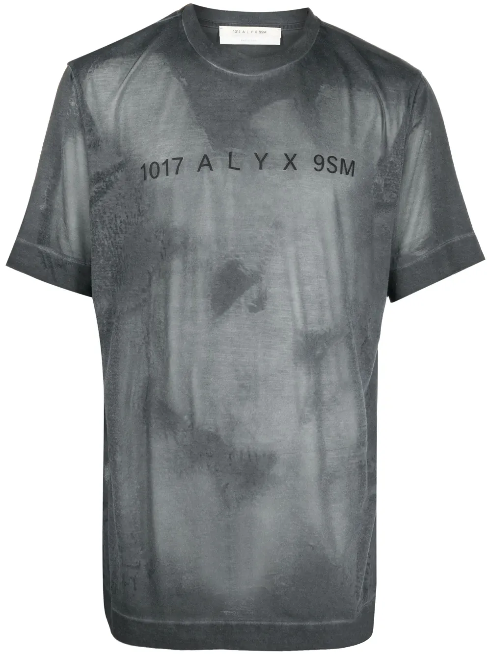 Alyx Graphic-print Cotton-blend T-shirt In Schwarz