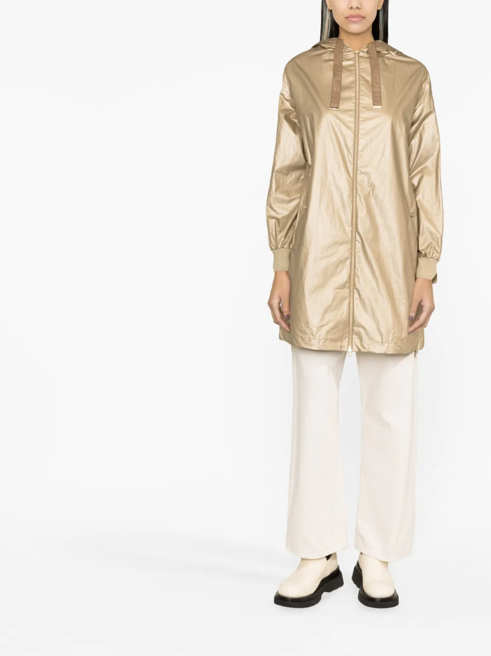 Herno Jas met capuchon - Goud