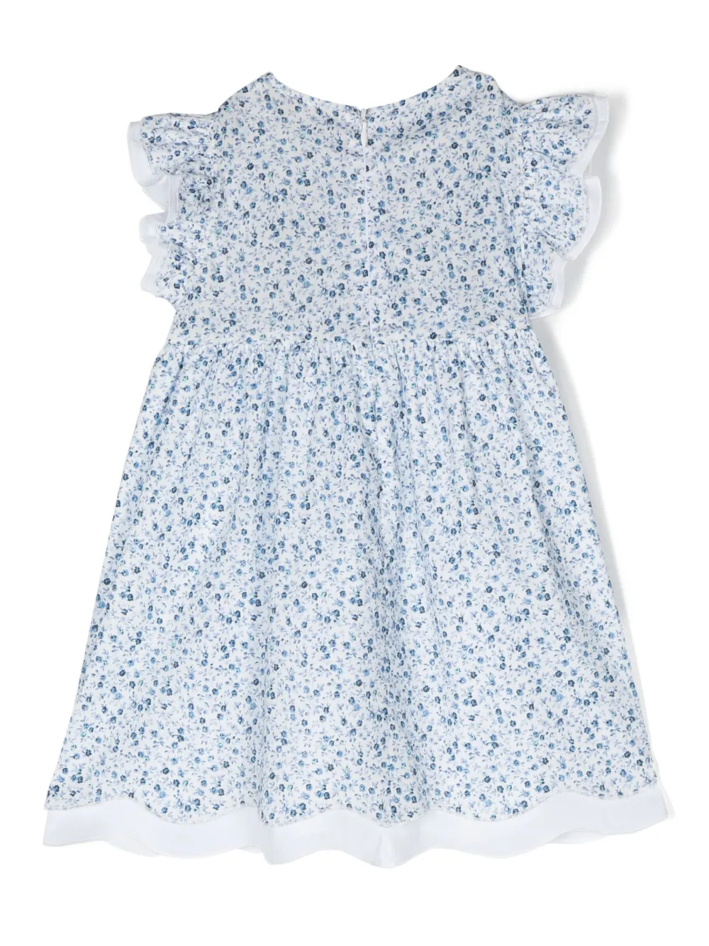 Il Gufo Jurk met bloemenprint - Wit