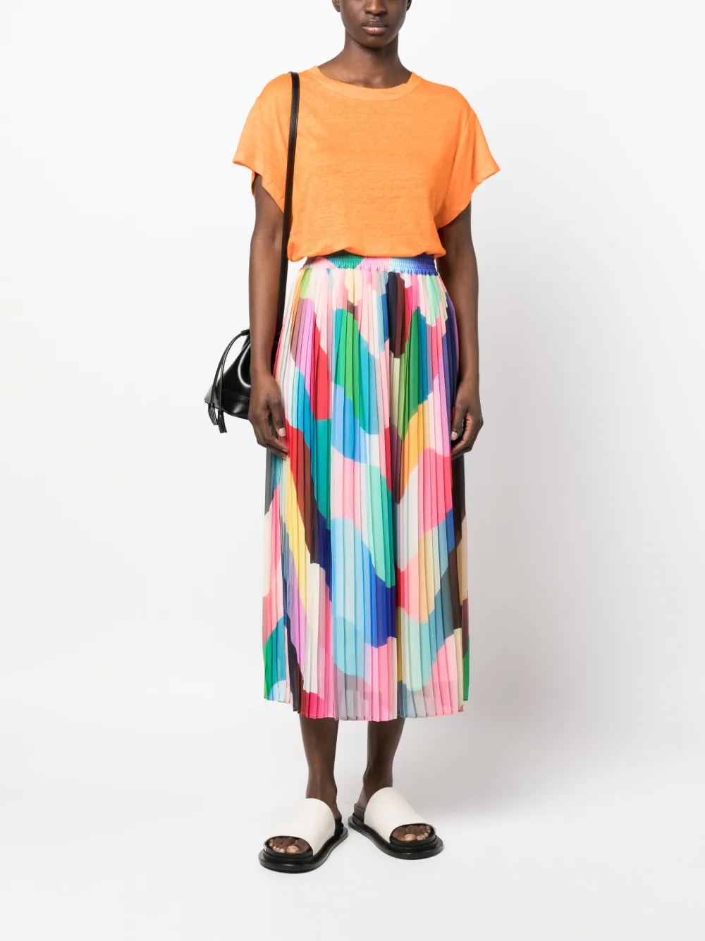 Essentiel Antwerp Effen T-shirt - Oranje