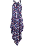 colville Triad floral-print longline sleeveless top - Blue