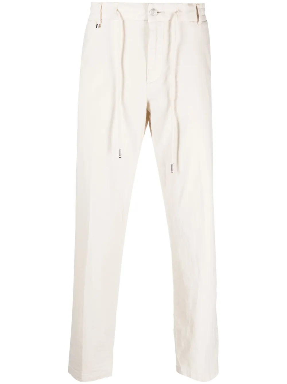 BOSS drawstring waistband trousers - Neutrals