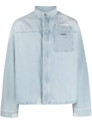 032c concealed-fastening Denim Jacket | Blue | FARFETCH BH