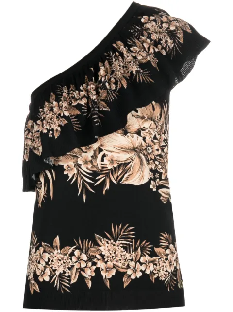 TWINSET top asimétrico con estampado floral