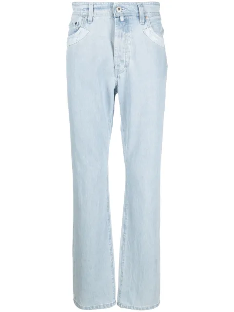 032c jeans rectos con parche del logo