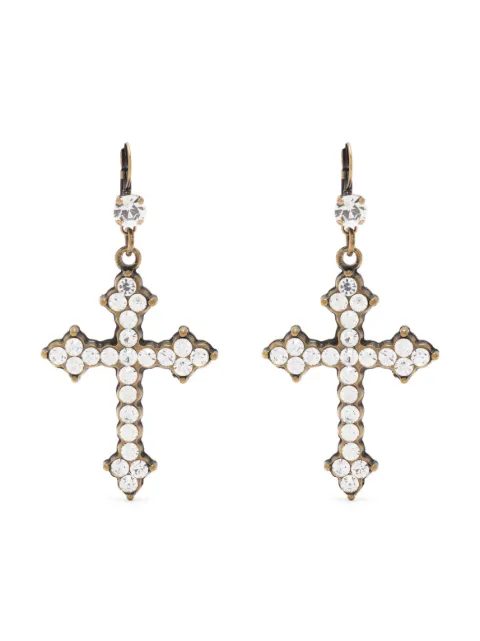 Blumarine cross-detail earrings 