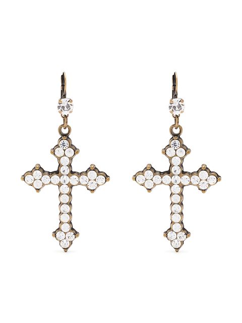 Blumarine cross-detail earrings 