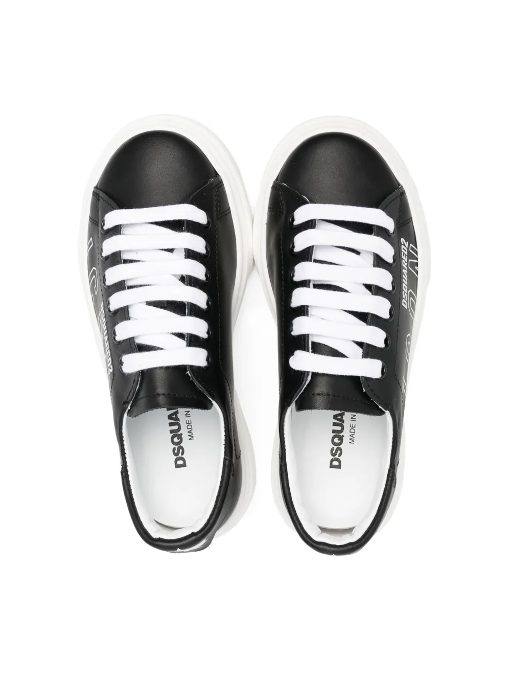 Dsquared2 Icon Logo-print Sneakers In Black