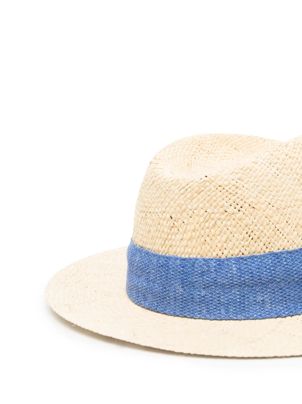 Kiton Hoed met logoplakkaat - Beige