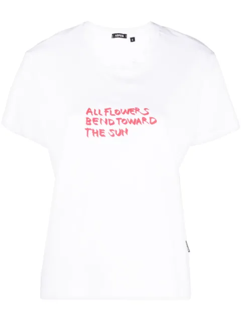 tex-print cotton T-shirt