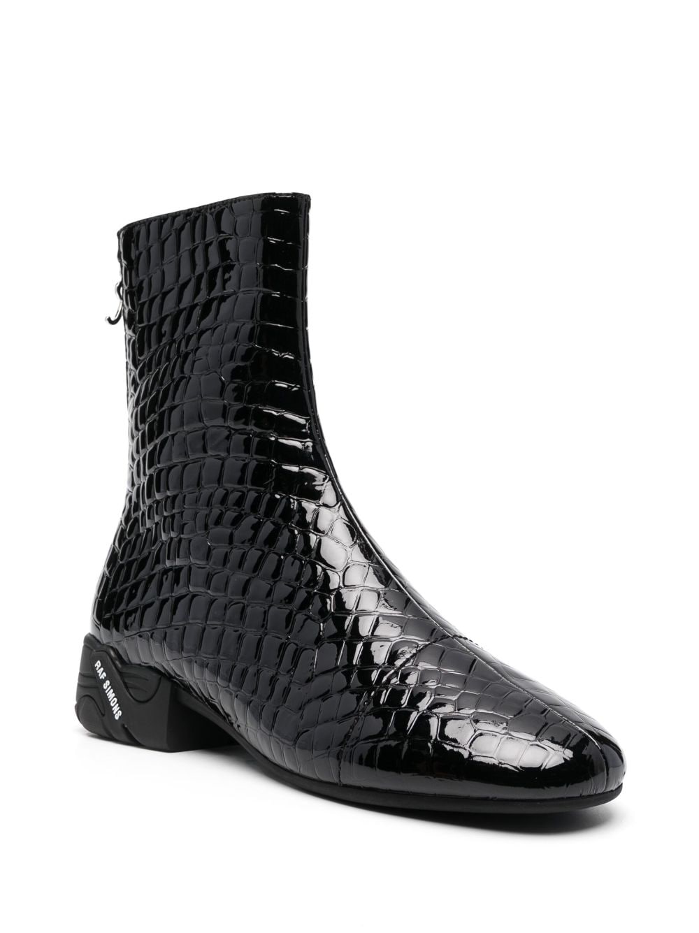 Hjelm gave cylinder Raf Simons crocodile-embossed Leather Ankle Boots - Farfetch