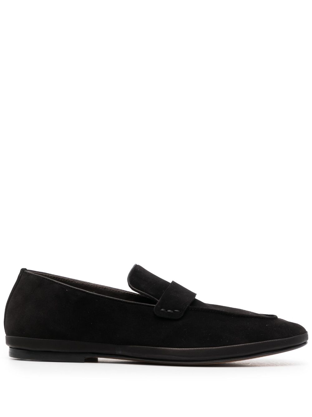 Henderson Baracco Ernest suede penny loafers - Black