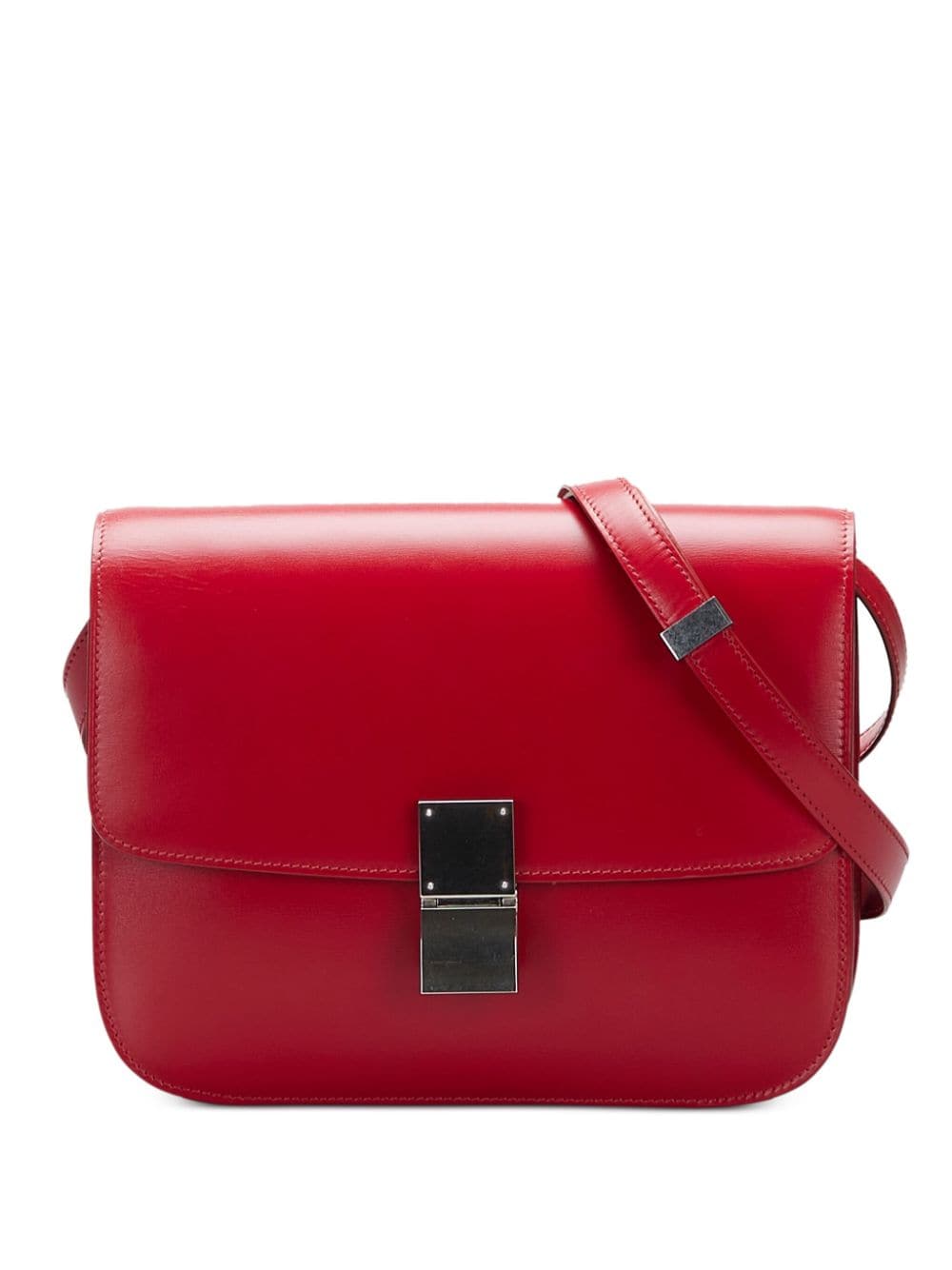 Pre-owned Celine  Medium Classic Shoulder Bag In Red