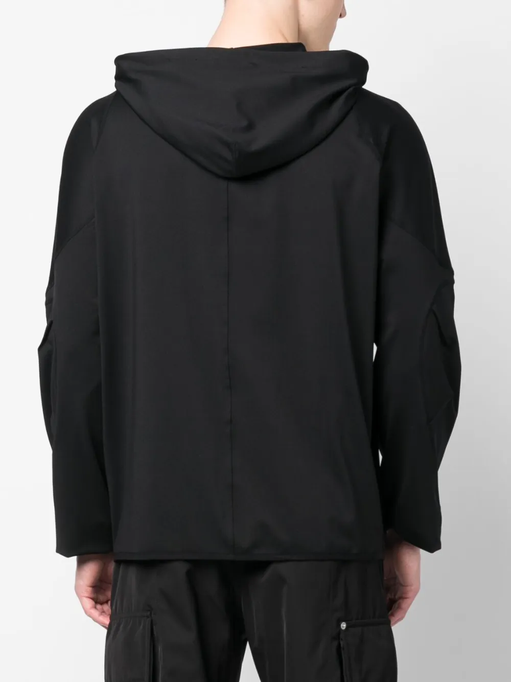 POST ARCHIVE FACTION ZIP-UP LONG-SLEEVE HOODIE