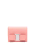Ferragamo bow-detail calf-leather wallet - Pink