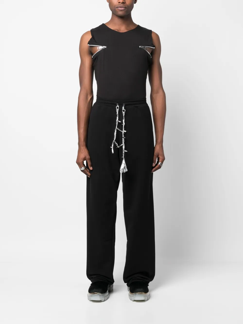 JORDANLUCA Mouwloze tanktop - Zwart