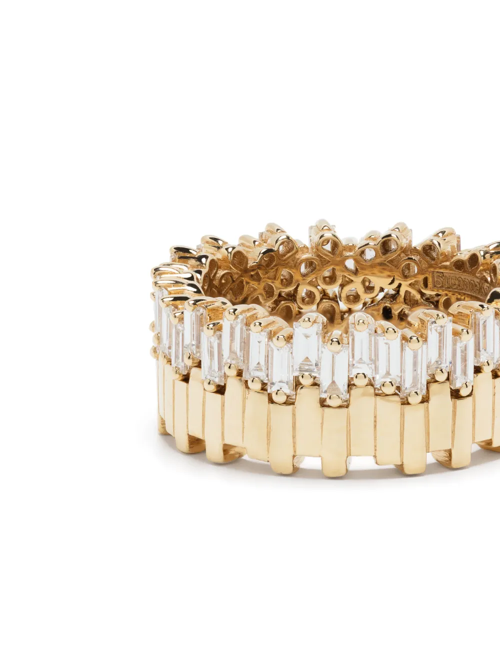  Suzanne Kalan 18kt Yellow Gold Stacker Eternity Diamond Ring 