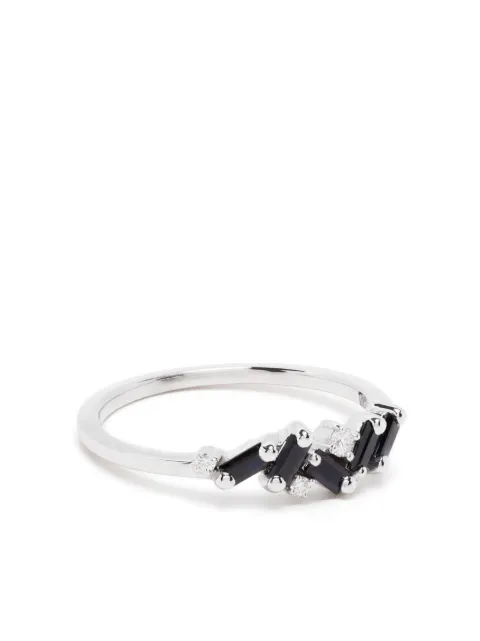 Suzanne Kalan 18kt white gold sapphire and diamond ring