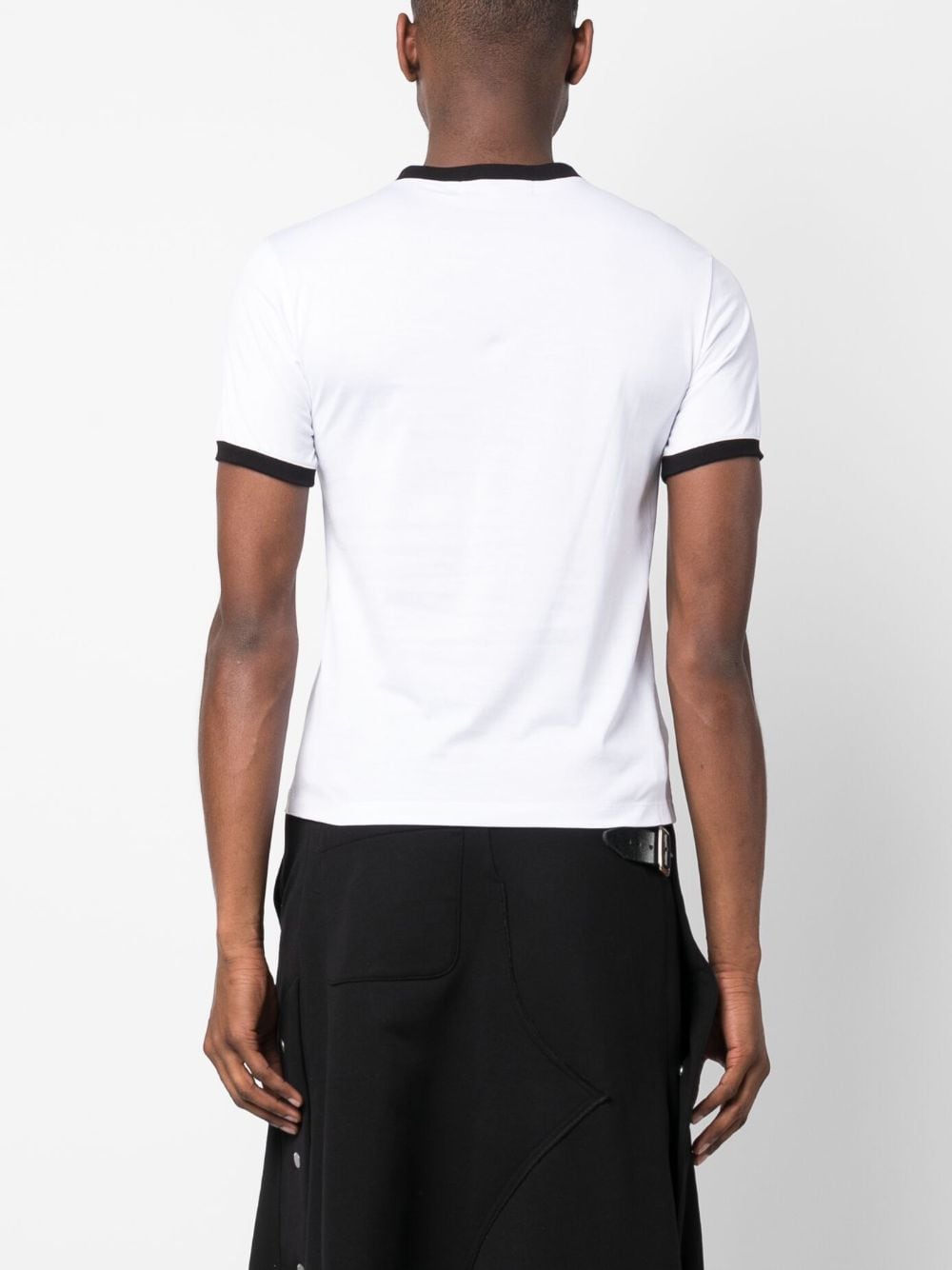 Shop Jordanluca Slogan-print Cotton T-shirt In White