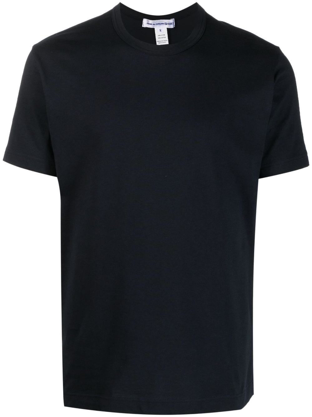 Shop Comme Des Garçons Shirt Short-sleeve Cotton T-shirt In Blue