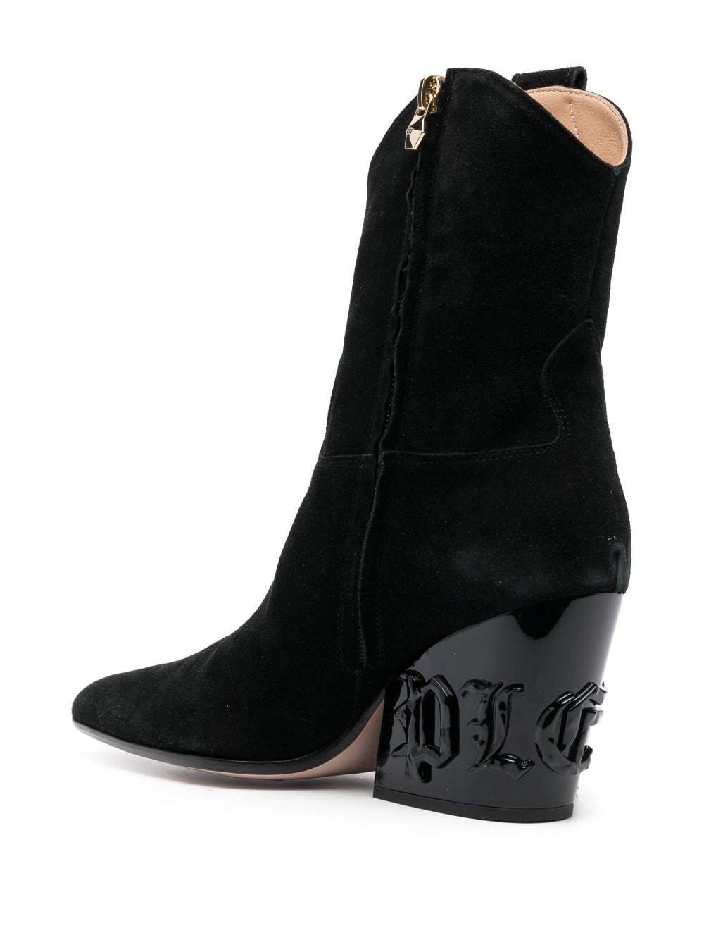 Shop Philipp Plein Tassel-detailed Suede Ankle Boots In Black