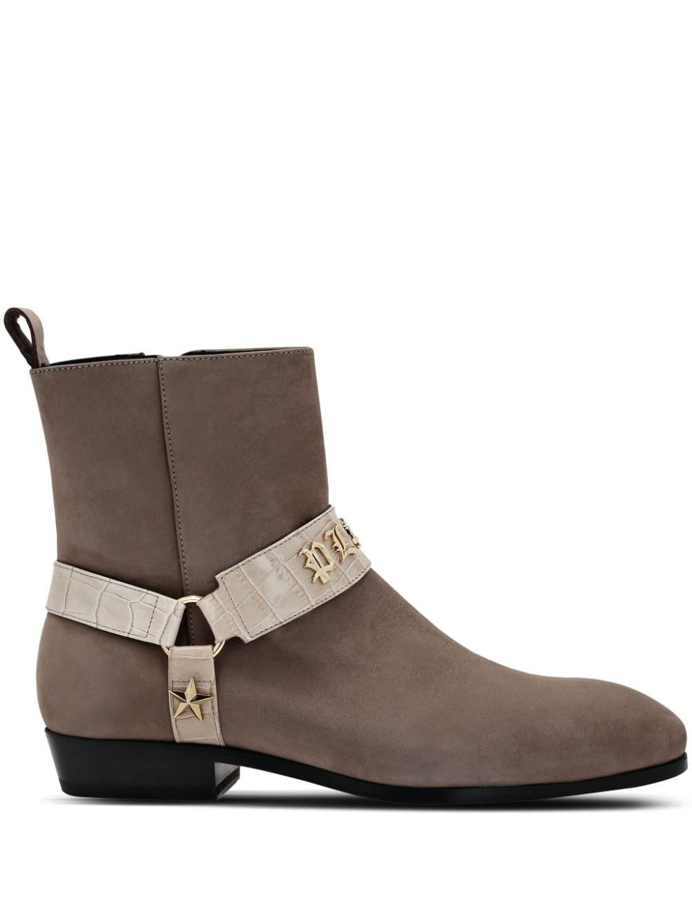 Philipp Plein Nubuck suede ankle boots Neutrals