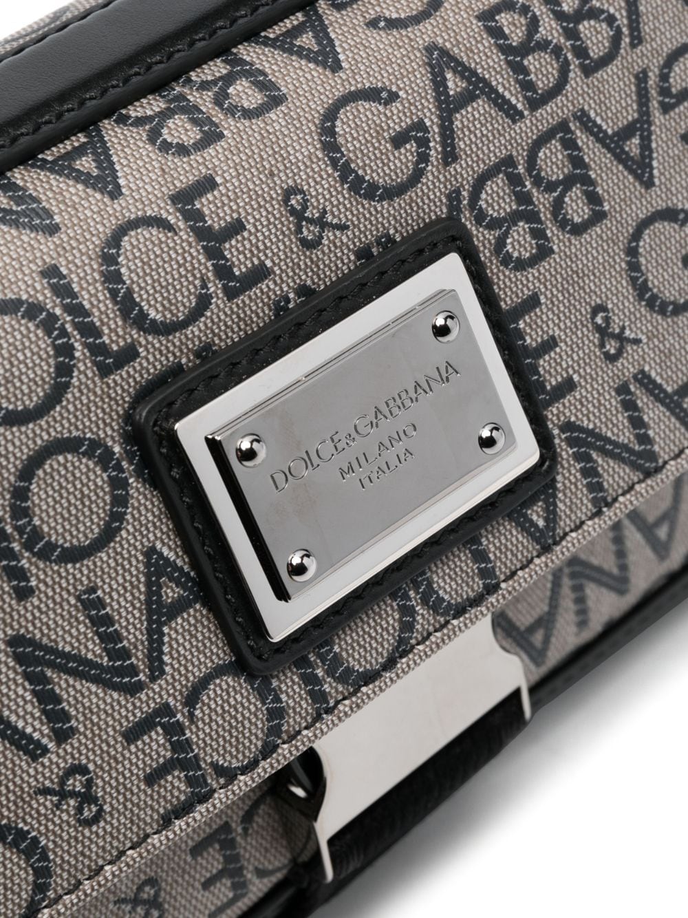 Shop Dolce & Gabbana Logo-print Messenger Bag In Braun