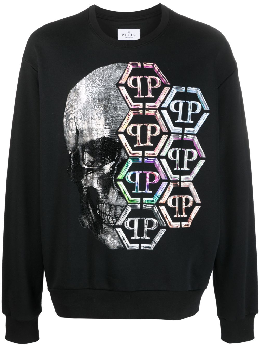 Philipp Plein Skull and Plein long-sleeve sweatshirt Men