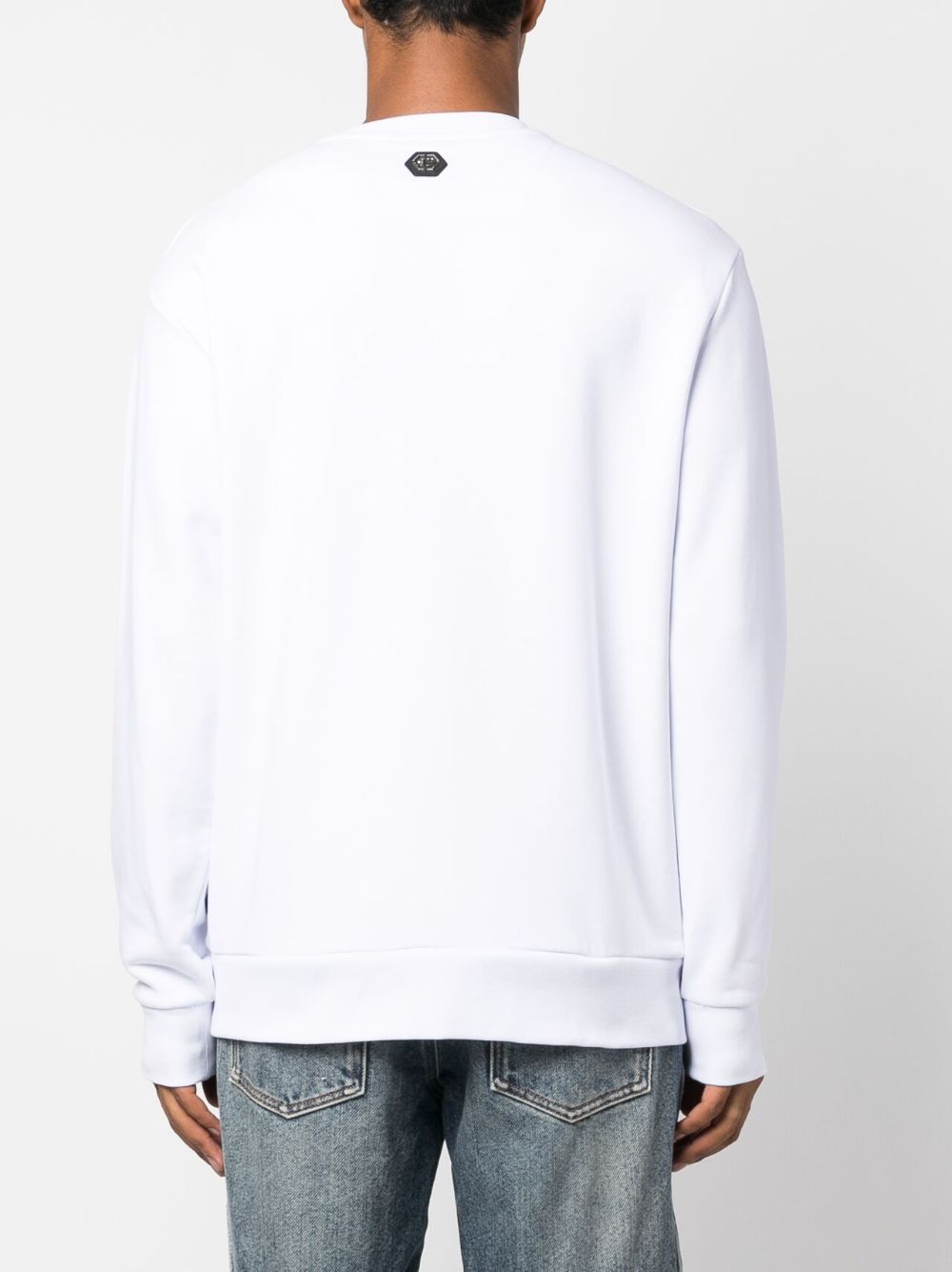 Philipp Plein logo-print stretch-modal sweatshirt Men