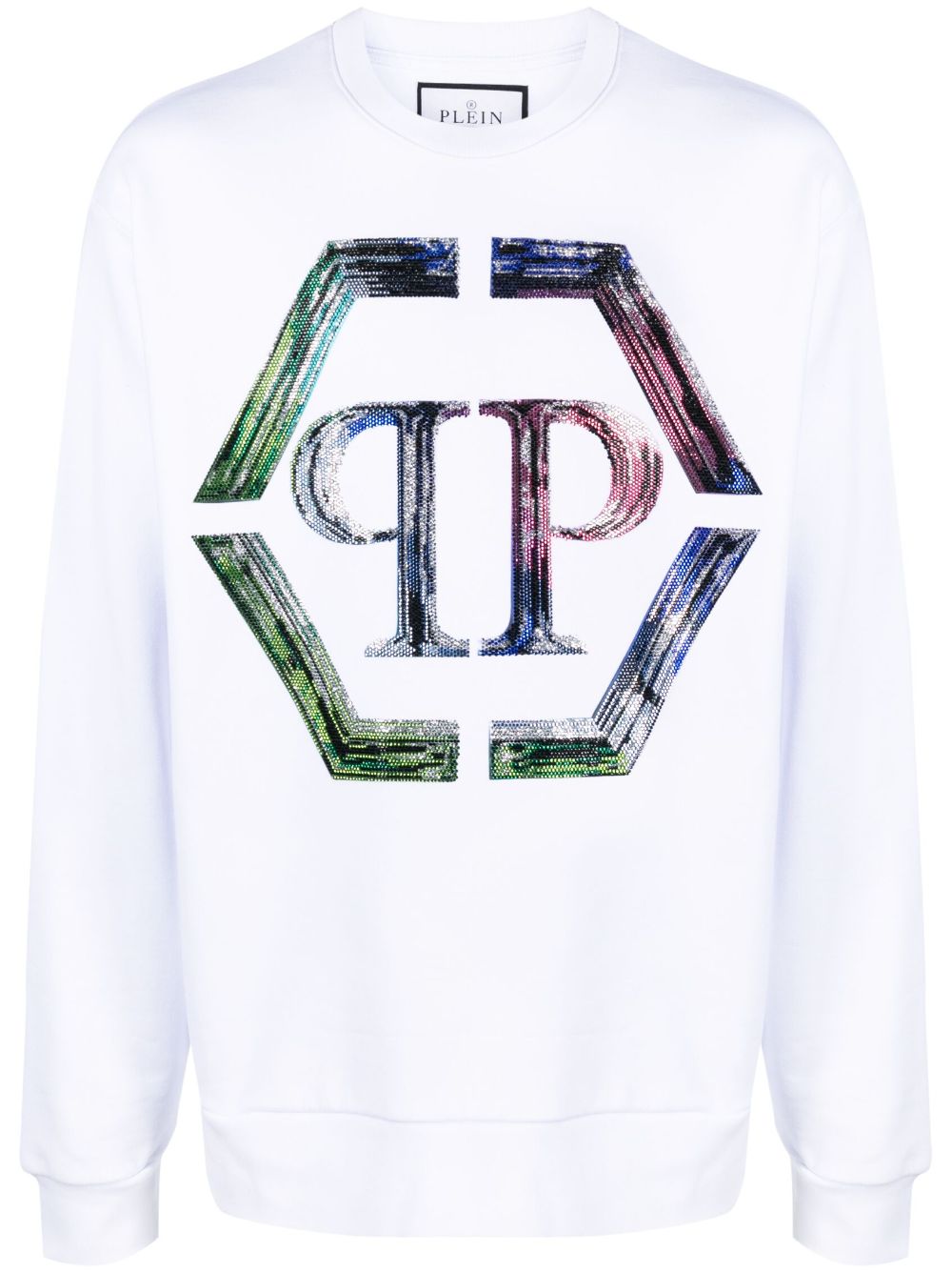 Philipp Plein logo-print stretch-modal sweatshirt Men