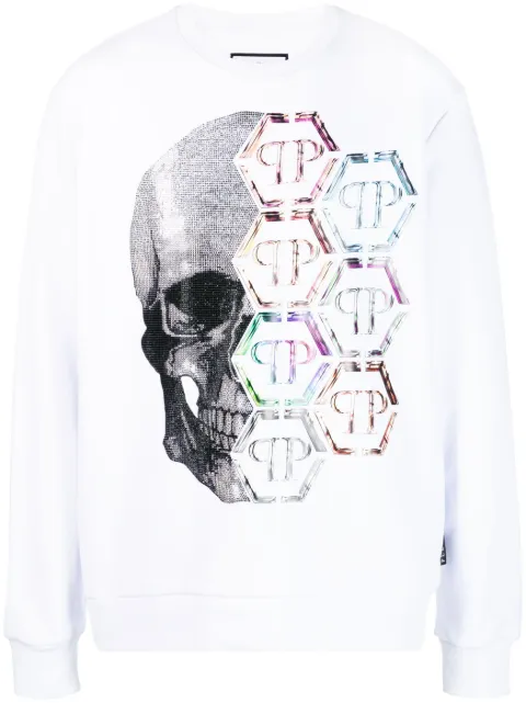 Philipp Plein sweat à imprimé tête de mort