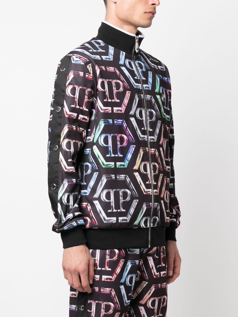 Philipp Plein logo-print stretch-cotton tracksuit Men