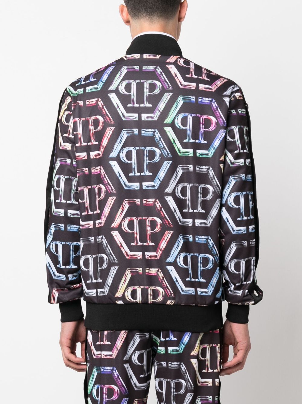 Philipp Plein logo-print stretch-cotton tracksuit Men