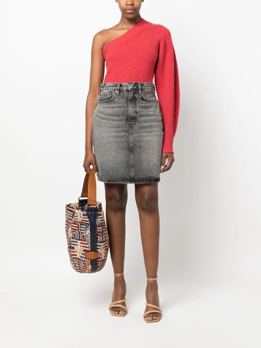 ISABEL MARANT Asymmetrische trui - Rood