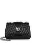 Philipp Plein Hexagon leather shoulder bag - Black