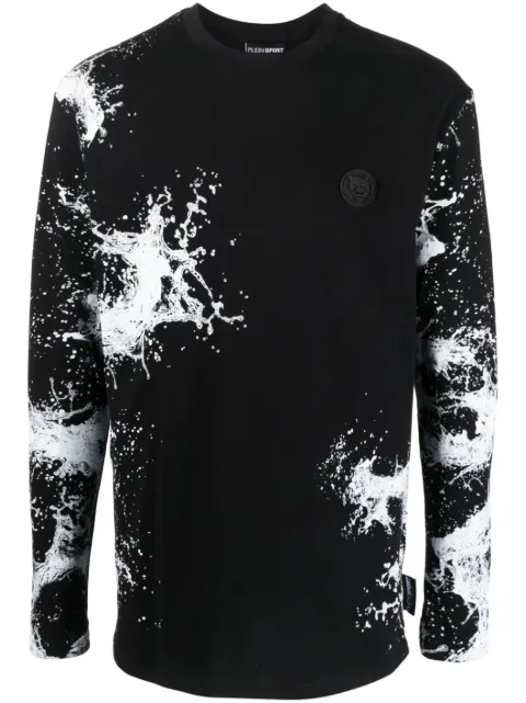 Plein Sport graphic-print cotton sweatshirt