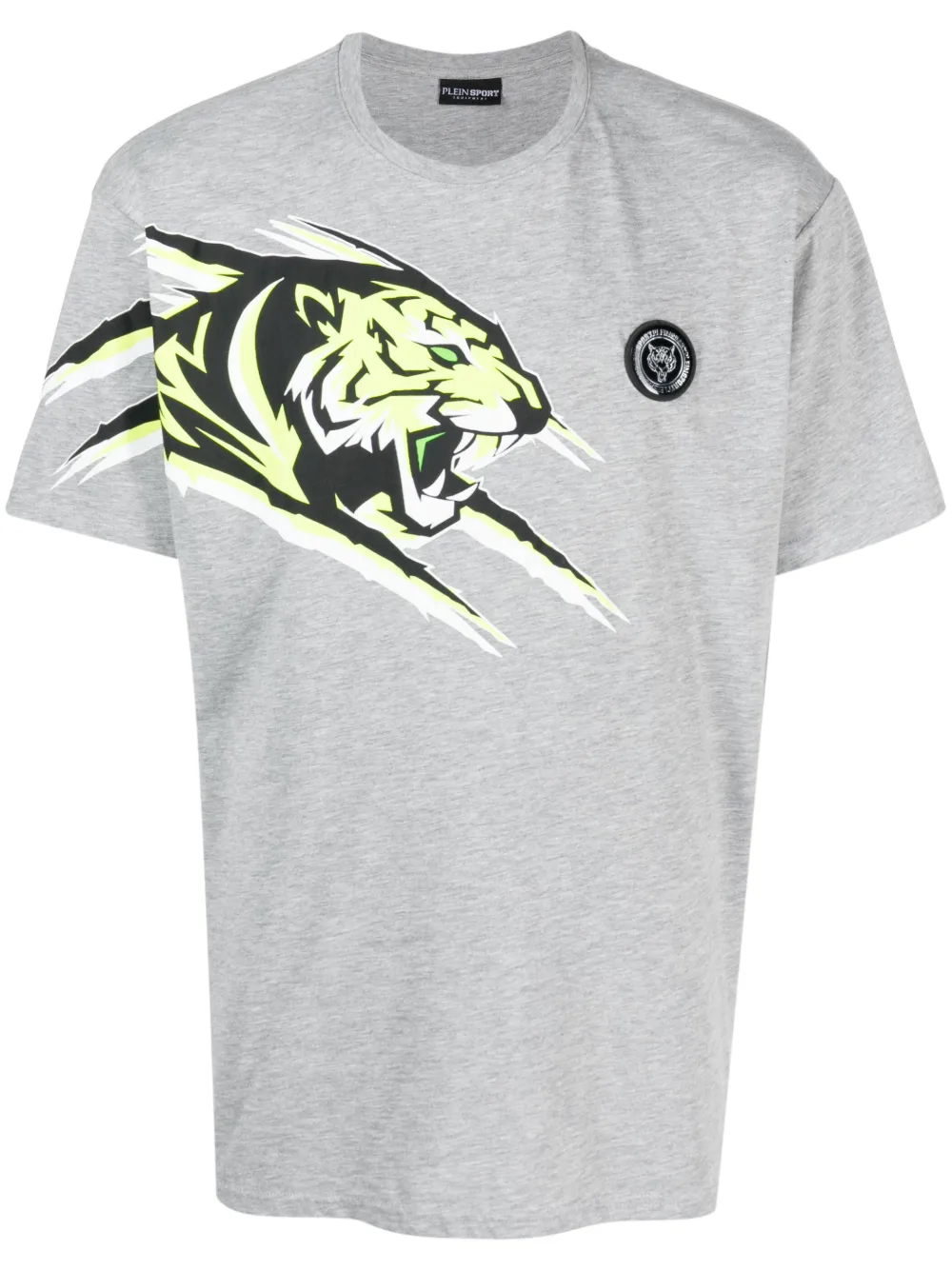 Plein Sport タイガー メランジエフェクト Tシャツ - グレー Plein Sport タイガー メランジエフェクト Tシャツ - グレー