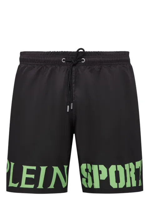 Plein Sport logo-print drawstring swim shorts