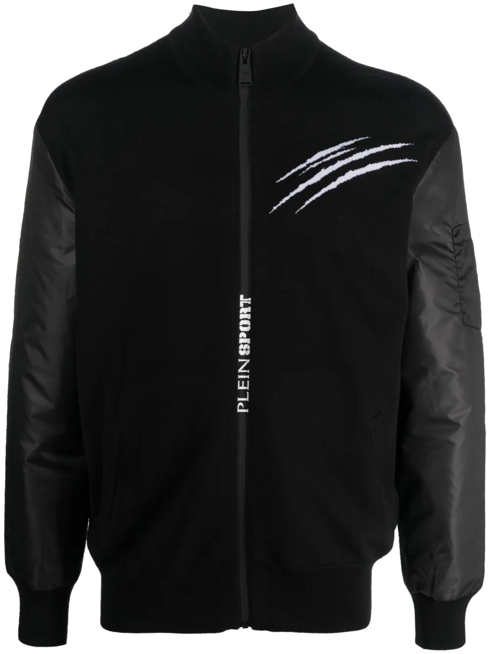 Plein Sport Tiger Court padded bomber jacket