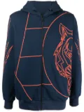 Plein Sport graphic-print hoodie - Blue