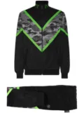 Plein Sport camouflage-print tracksuit set - Black