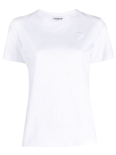 DONDUP logo-embroidered cotton T-shirt