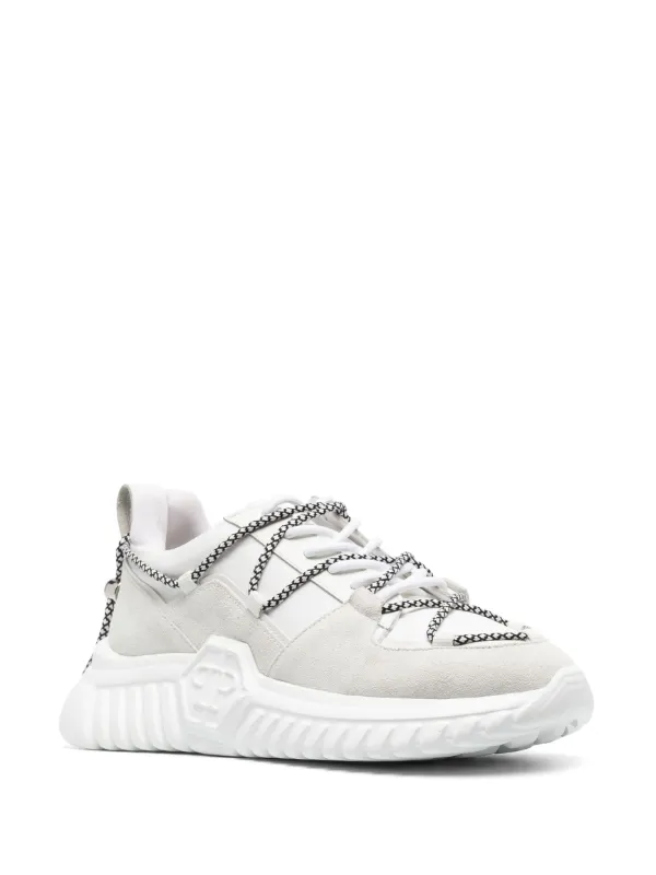 Philipp Plein スエードパネル スニーカー | ホワイト | FARFETCH JP