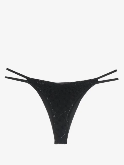 Philipp Plein crystal-embellished thong
