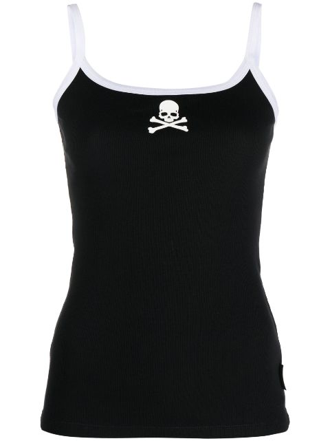 Philipp Plein Skull & Bones ribbed tank top Women